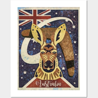 Australia kangaroo travel vacation trip idea gift trend Posters and Art